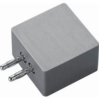DECKENLEUCHTE 4,5/4,5/3 cm   - Nickelfarben, Basics, Metall (4,5/4,5/3cm) - Helestra