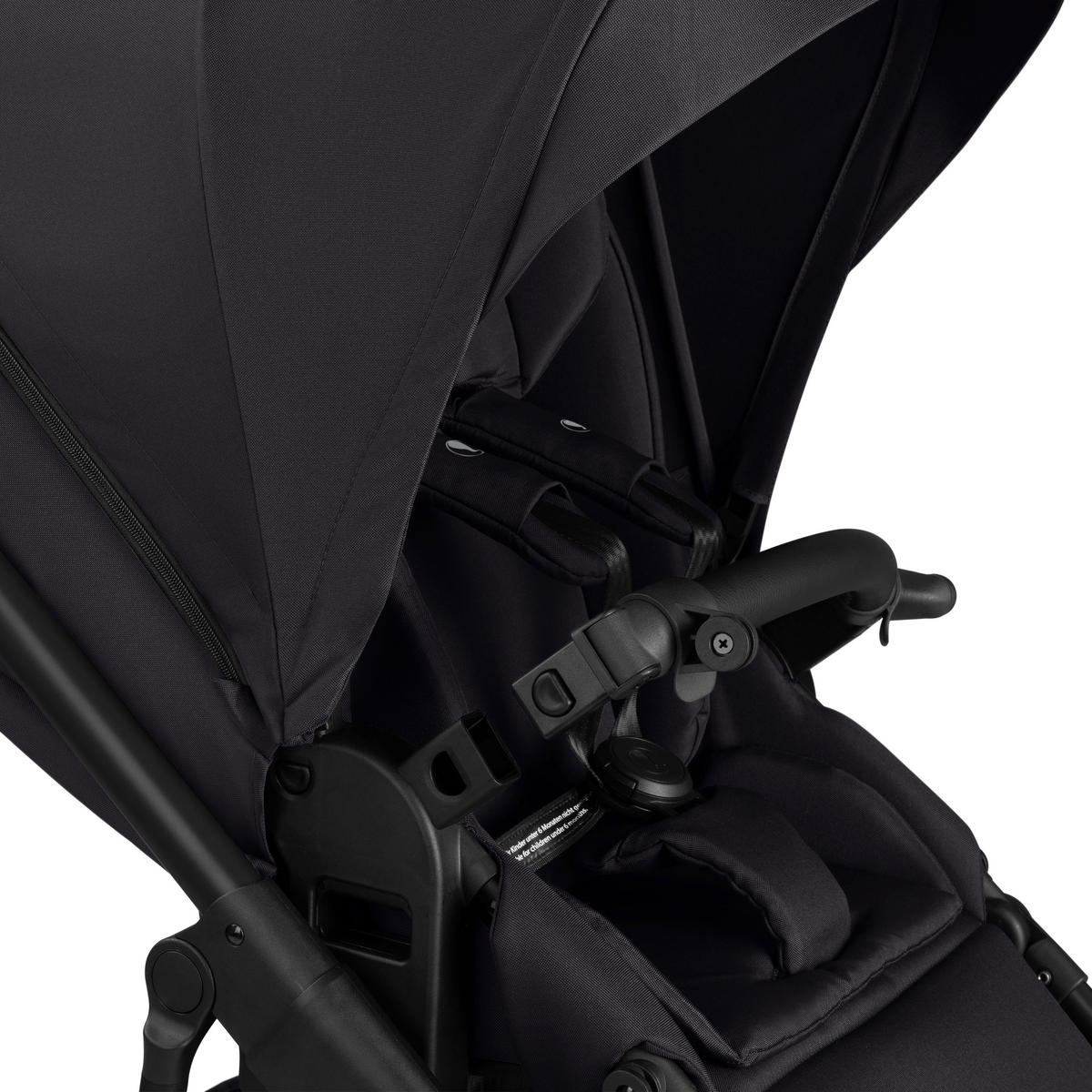 KINDERWAGENSET Salsa 5 Air 3in1 Set Calla  - Schwarz, Basics, Textil/Metall (63/118/95.5cm) - ABC Design