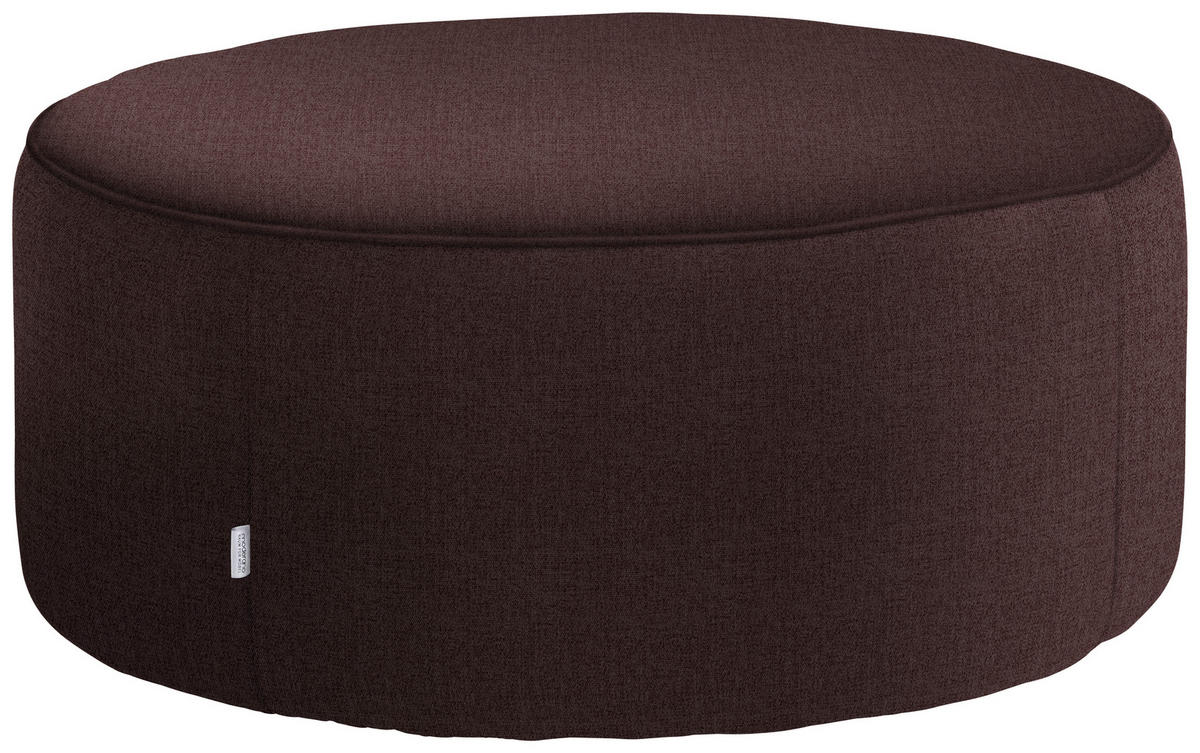 HOCKER in Textil Lila  - Lila, Design, Textil (80/33/80cm) - Belluti