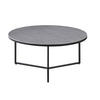 COUCHTISCH 80/80/37 cm rund Grau  - Schwarz/Grau, Design, Keramik/Metall (80/80/37cm) - Livetastic