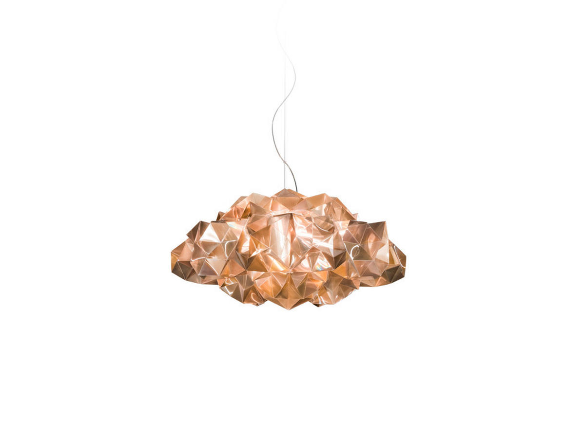 HÄNGELEUCHTE Drusa 60/60/20 cm   - Transparent/Weiß, Design, Kunststoff (60/60/20cm) - Slamp