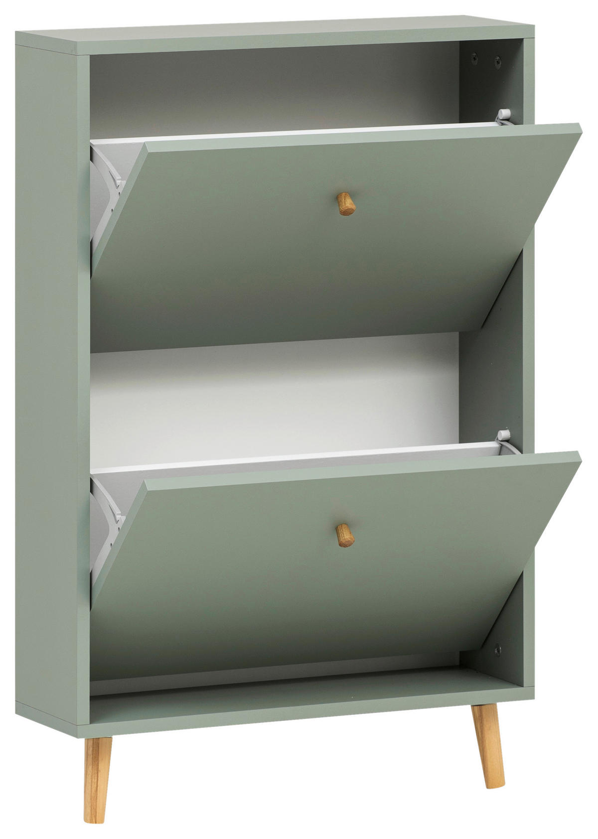 SCHUHKIPPER  in 59,8/92,2/19,55 cm  - Salbeigrün/Weiß, Design, Holz/Holzwerkstoff (59,8/92,2/19,55cm) - MID.YOU