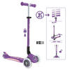 KINDERSCOOTER PRIMO FOLDABLE PLUS LIGHTS  - Hellrosa/Lila, LIFESTYLE, Kunststoff (57,5/28/82,5cm) - GLOBBER