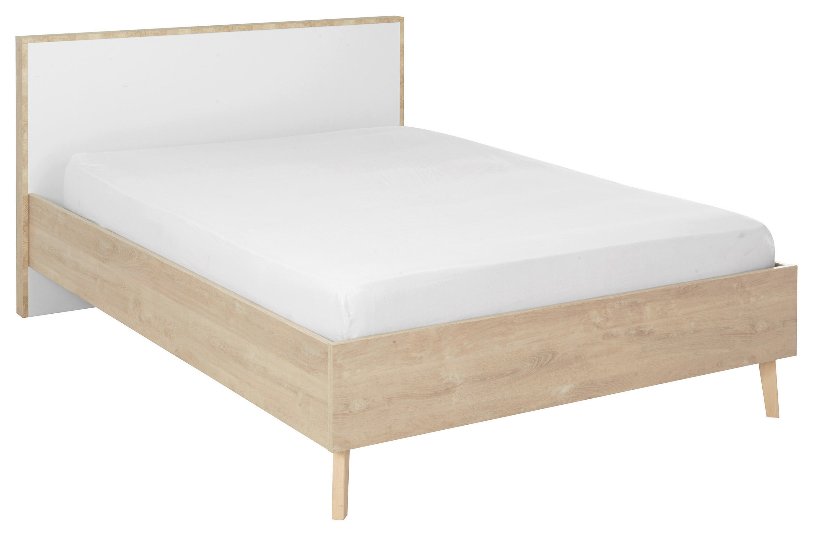 BETT 120/200 cm  in Eichefarben  - Eichefarben/Buchefarben, MODERN, Holz (120/200cm) - MID.YOU