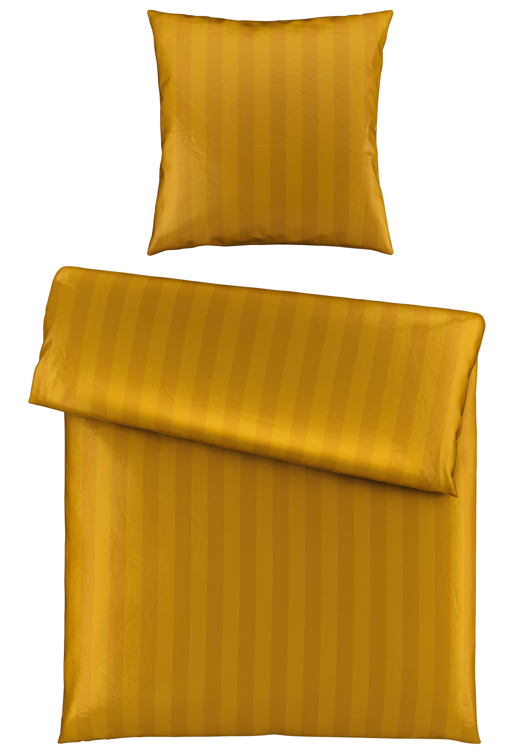 BETTWÄSCHE Satin 155/220 cm  - Goldfarben, Textil (155/220cm) - Dieter Knoll