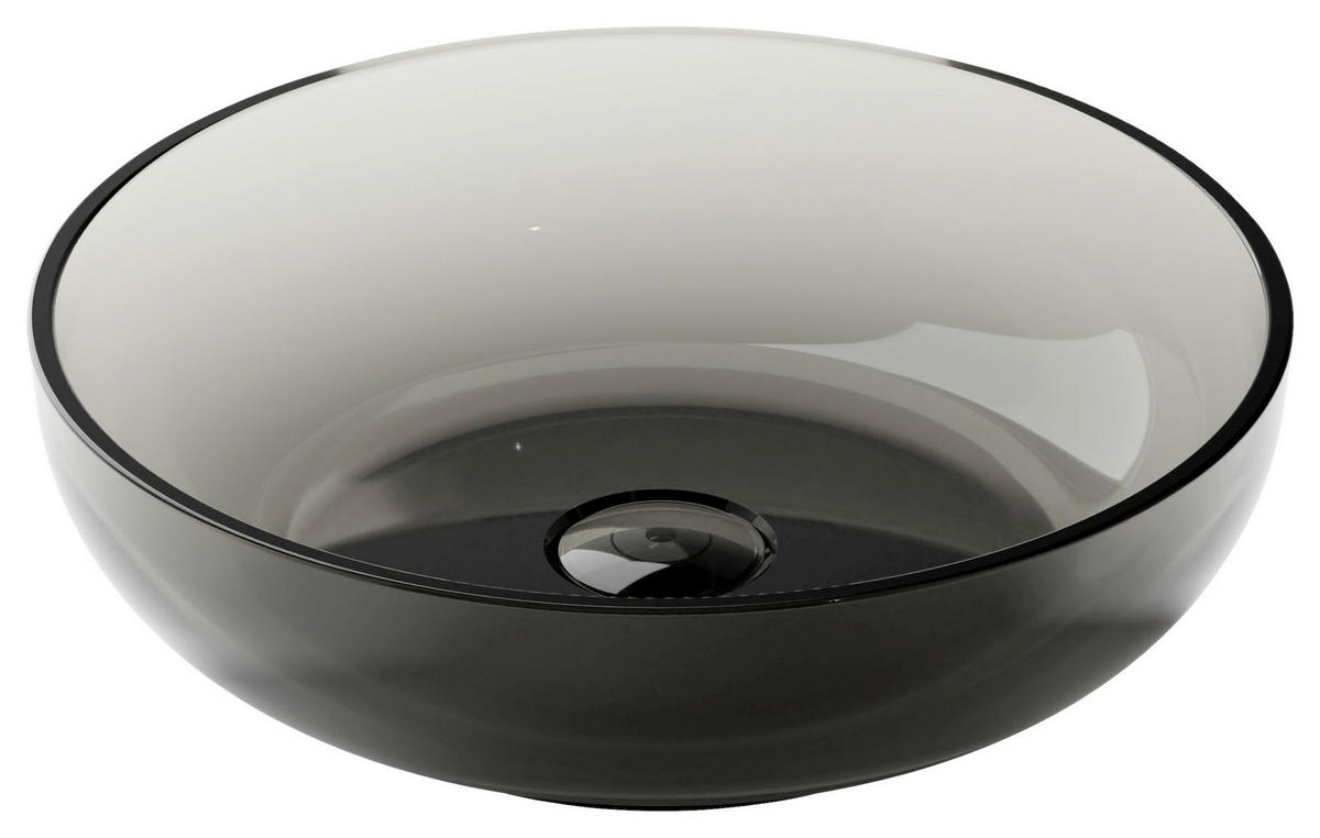 WASCHBECKEN 40/12/40 cm  - Graphitfarben, MODERN, Kunststoff (40/12/40cm)