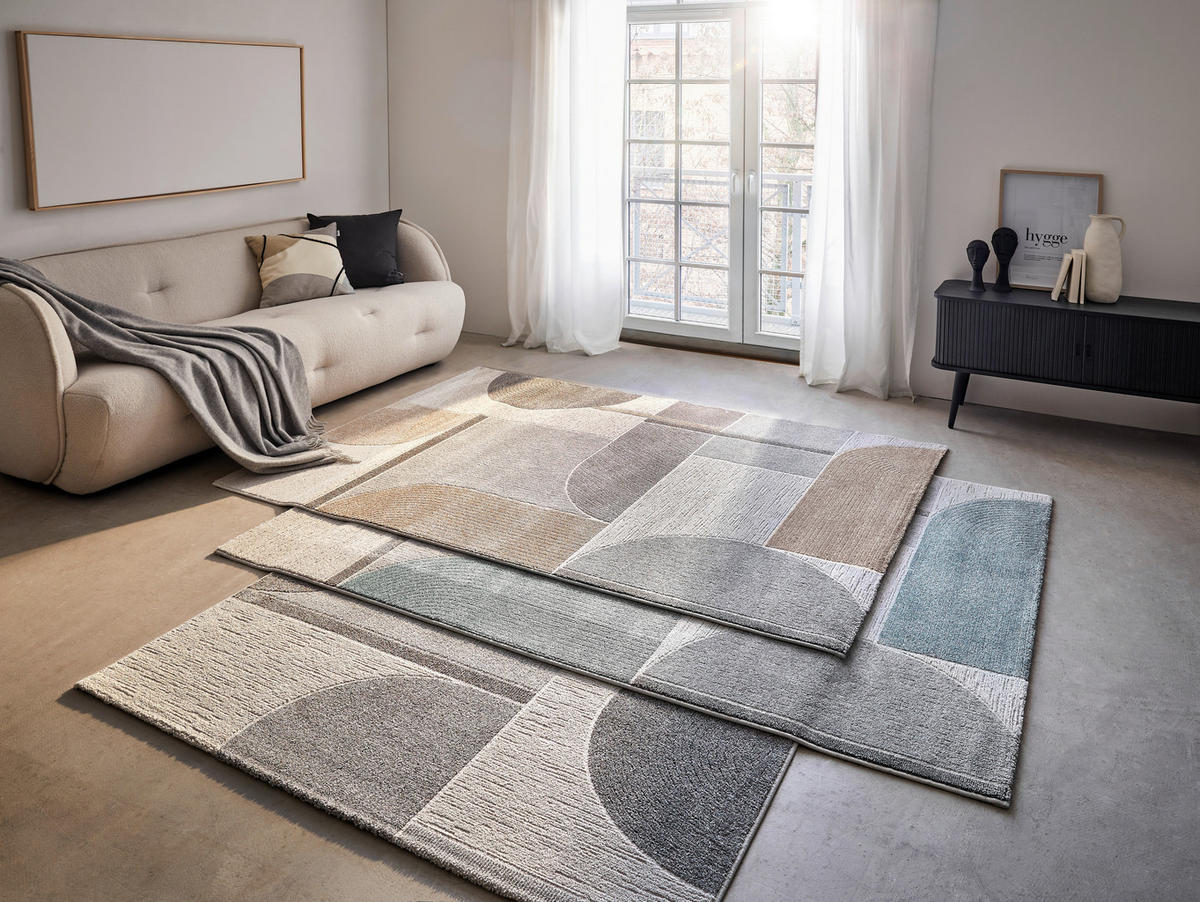 WEBTEPPICH 160/230 cm Valencia Grau, Hellgrau, Dunkelgrau  - Dunkelgrau/Hellgrau, Design, Textil (160/230cm) - Novel