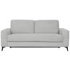 SCHLAFSOFA Cord Hellgrau  - Hellgrau/Schwarz, Design, Textil/Metall (204/89/98cm) - Carryhome