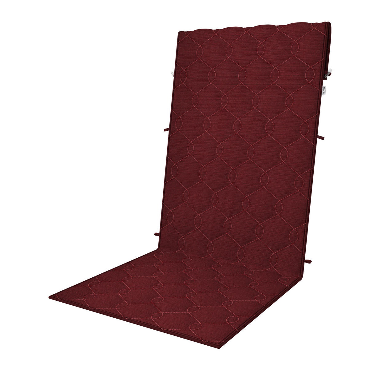 PODLOŽKA NA ŽIDLI, 54/143/0,5 cm - bordeaux, Basics, textil (54/143/0,5cm) - Ambia Garden