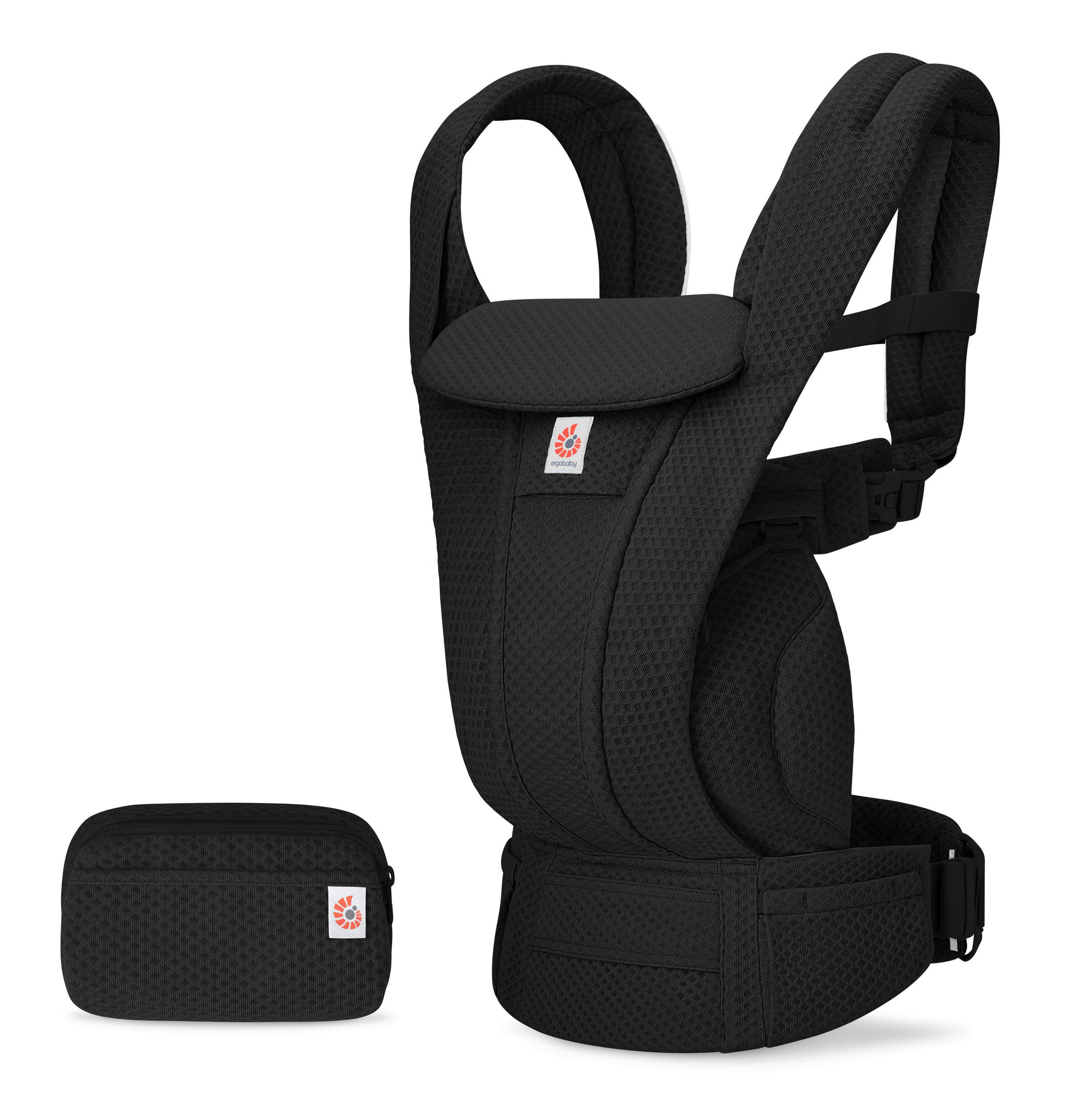 KENGUR NOSILJKA  Omni Deluxe Mesh  - crna, Osnovno, tekstil (26.5/27.5/1cm) - Ergo Baby