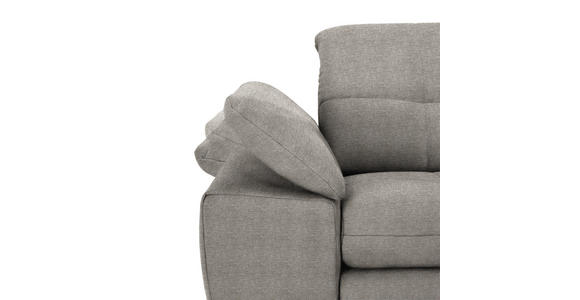 ECKSOFA  in Webstoff Grau  265/180 cm  - Schwarz/Grau, Design, Textil/Metall (265/180cm) - Carryhome