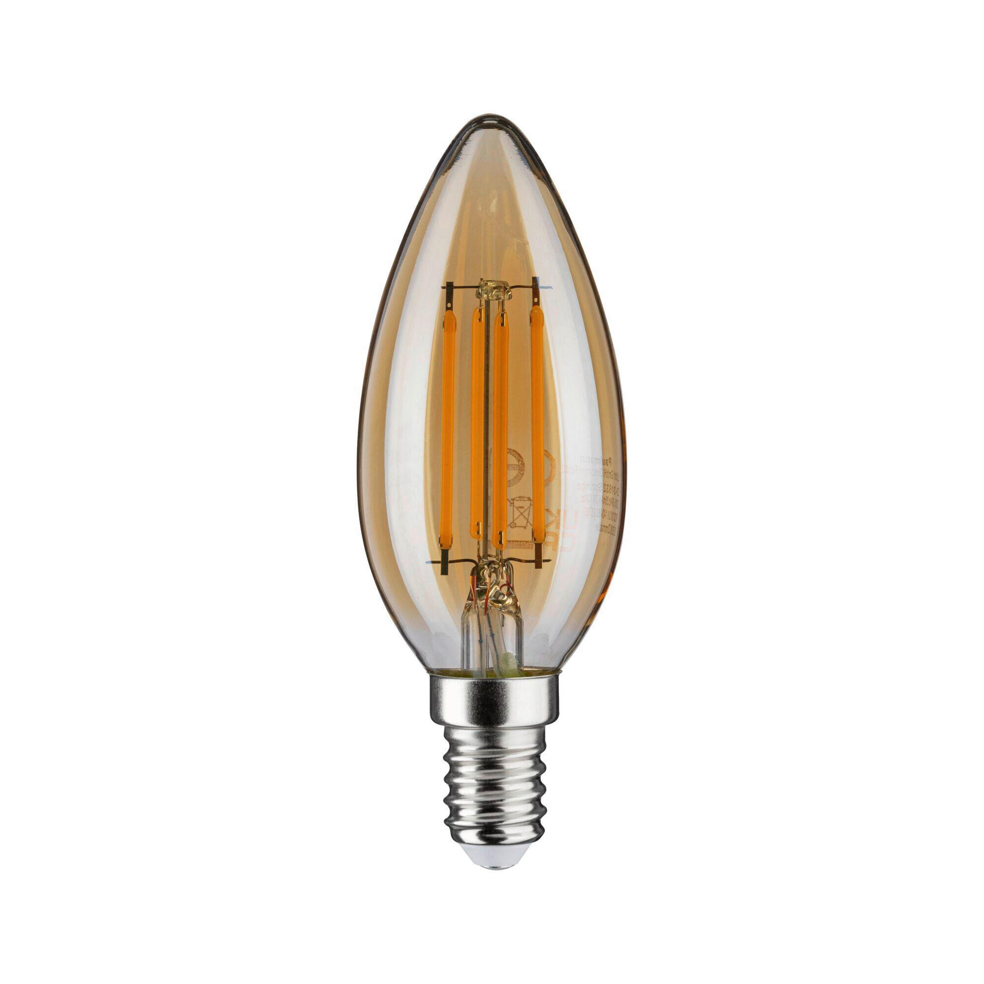 LED-LEUCHTMITTEL   E14 1x4,7W W 430 lm  - Goldfarben, Basics, Glas (3,5/9,8cm) - Paulmann