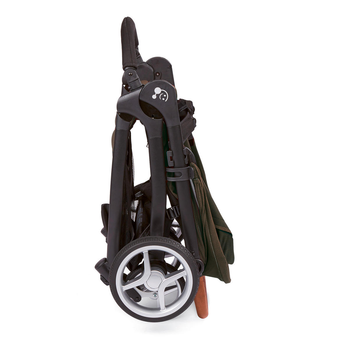 BUGGY Smiloo Happy+  - Schwarz/Olivgrün, Basics, Textil/Metall (60/106/100cm) - Gesslein