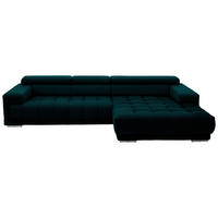 ECKSOFA Mikrofaser Opal  - Silberfarben/Opal, Design, Textil/Metall (335/190cm) - Beldomo Speed