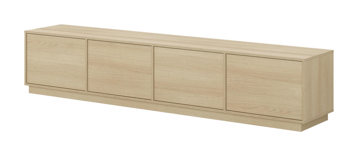 LOWBOARD Japandi  in 220,5/45/39 cm  - Eichefarben, Design, Holzwerkstoff (220,5/45/39cm) - MID.YOU