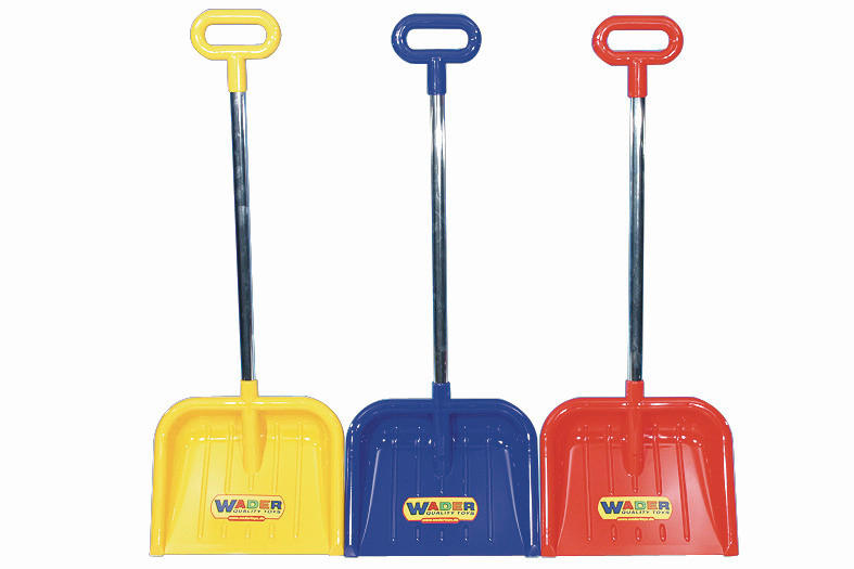 SCHNEESCHAUFEL  - Blau/Gelb, Basics, Kunststoff/Metall