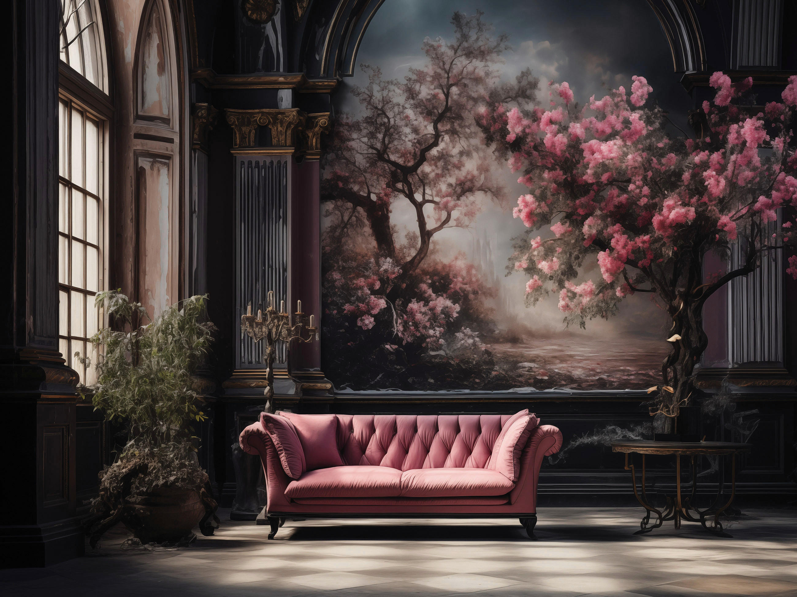 Euroart Leinwandbild Pink Roses IV Mehrfarbig 60x80 cm