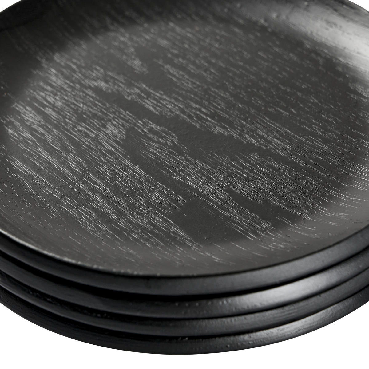 Suport 5 piese  - negru, Design, lemn/metal - Novel