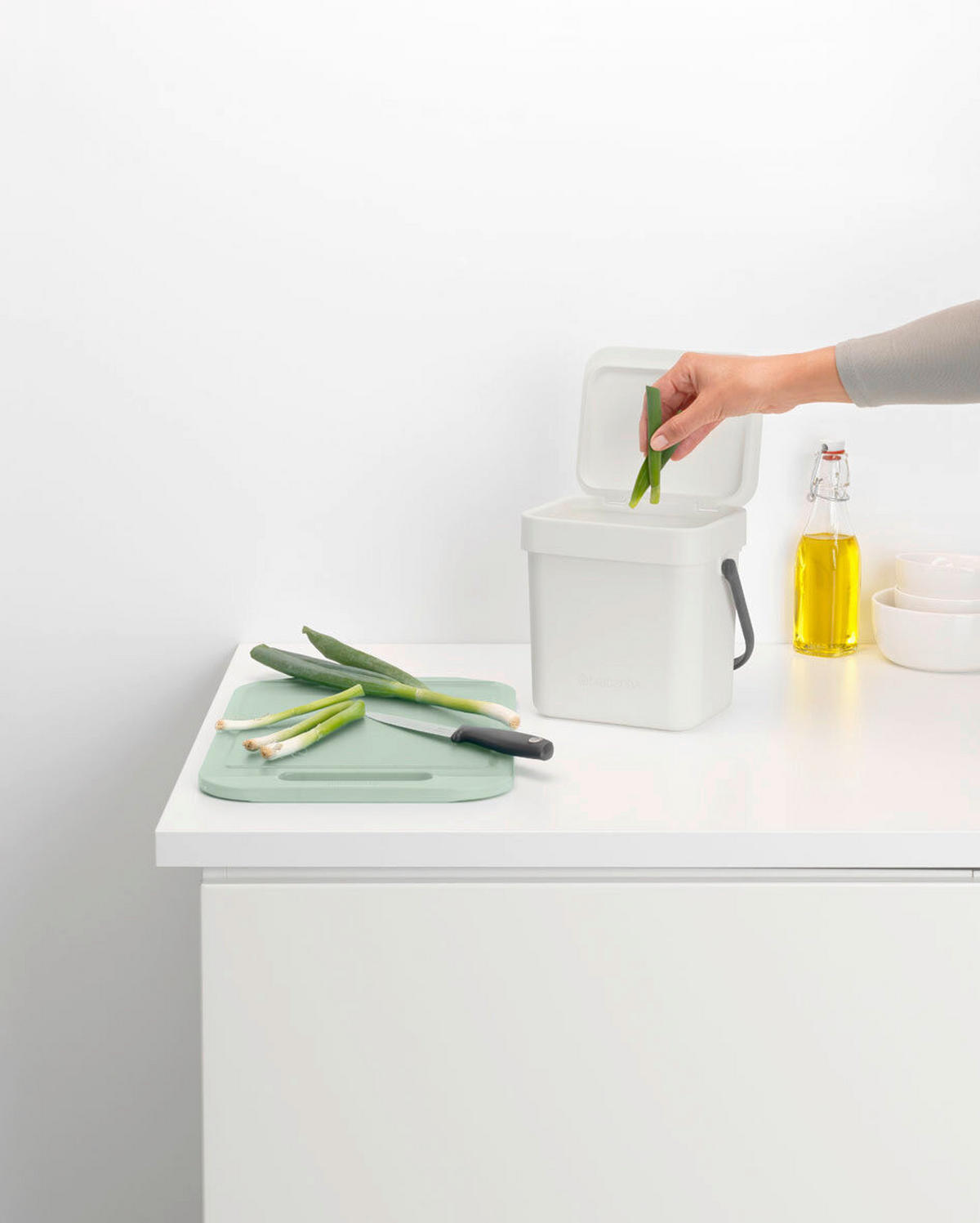 ABFALLEIMER SORT & GO 3 L  - Grau, Basics, Kunststoff (18.8/18.1/13.9cm) - Brabantia