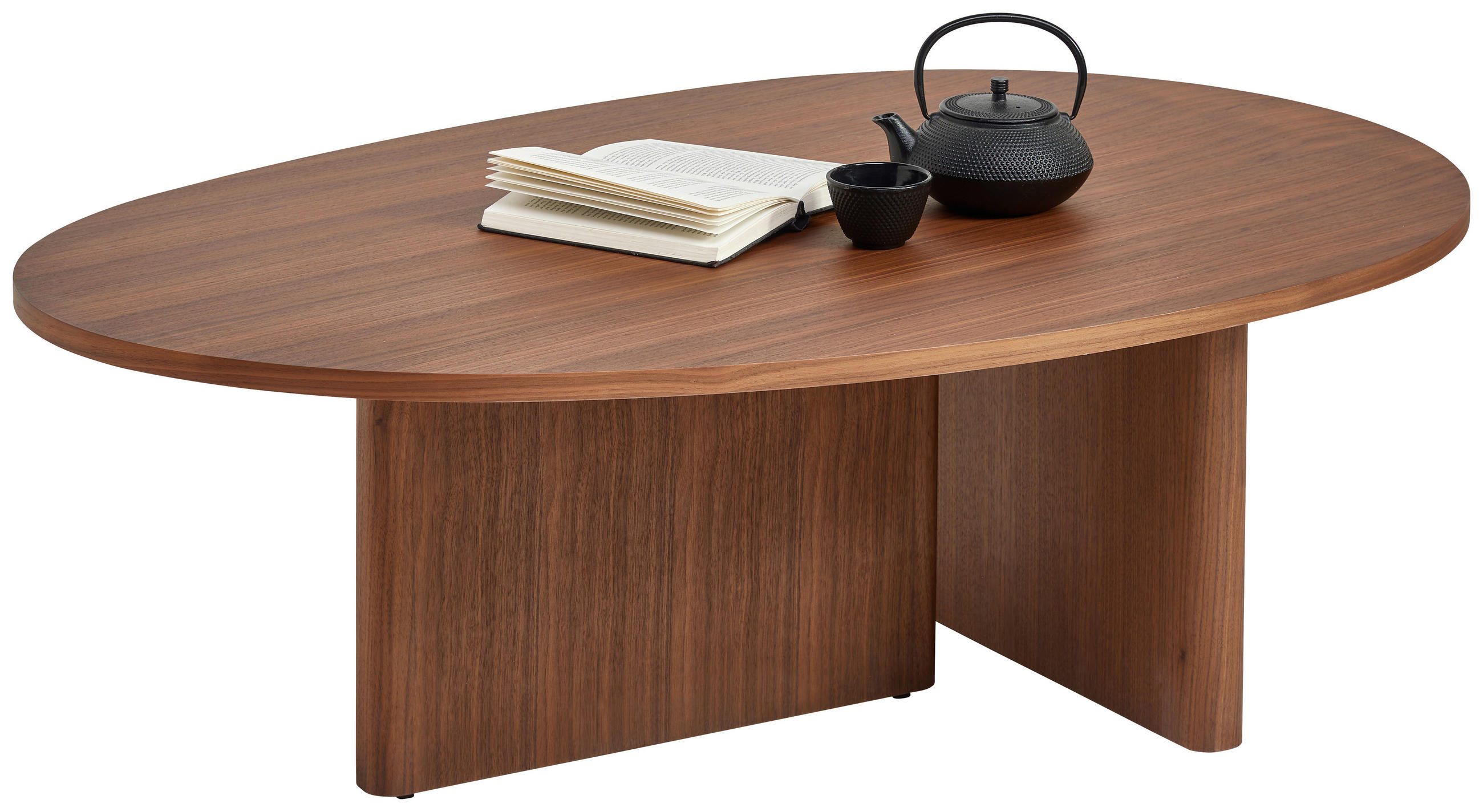 COUCHTISCH in Holz 118/78/40 cm  - Nussbaumfarben, Design, Holz (118/78/40cm) - Ambiente