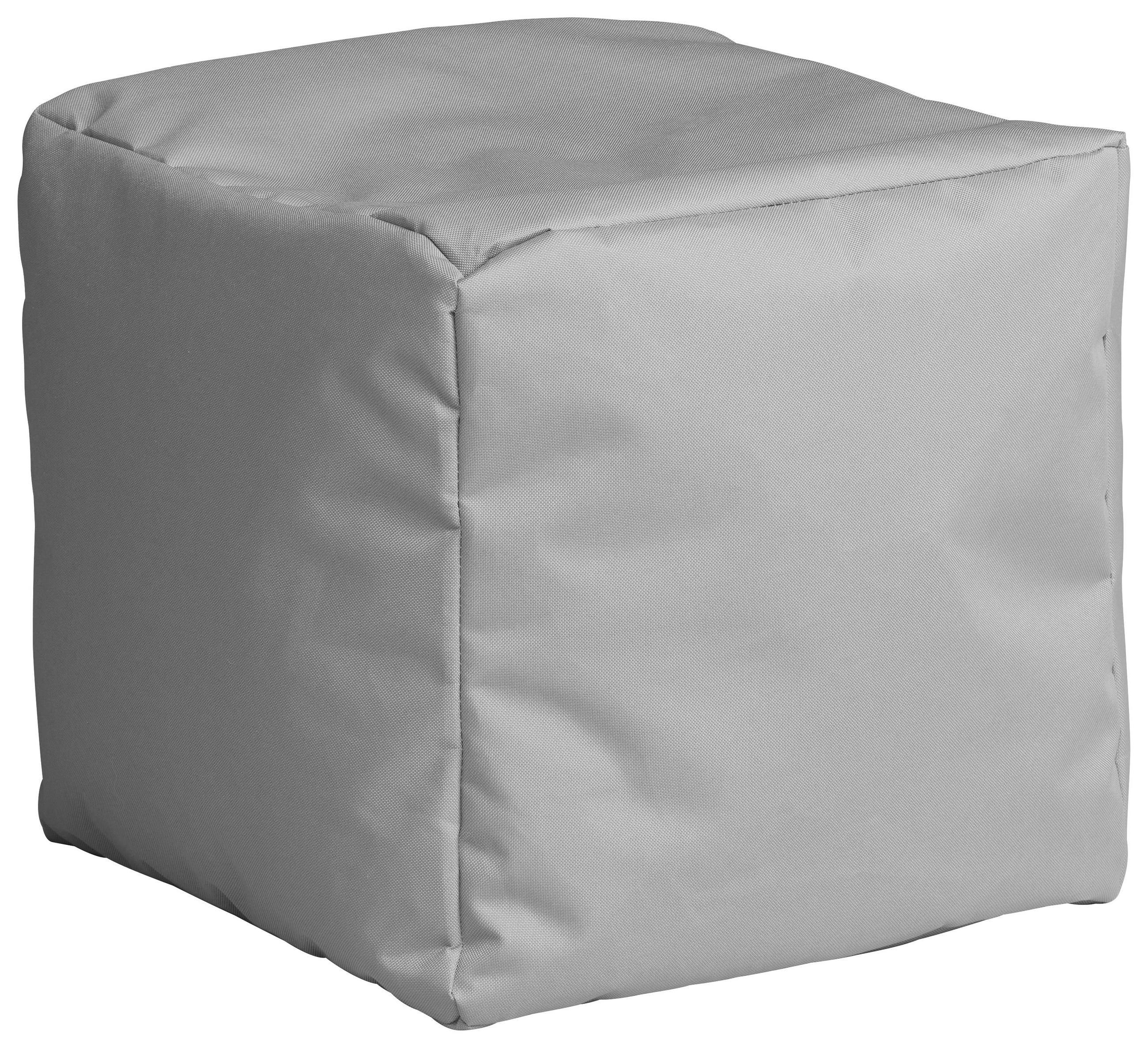 HOCKER Textil Grau  - Grau, Design, Textil (40/40/40cm)