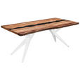 TISCHPLATTE in Holz, Naturmaterialien 180/90/5,5 cm - Schwarz/Akaziefarben, Design, Naturmaterialien/Holz (180/90/5,5cm) - Landscape