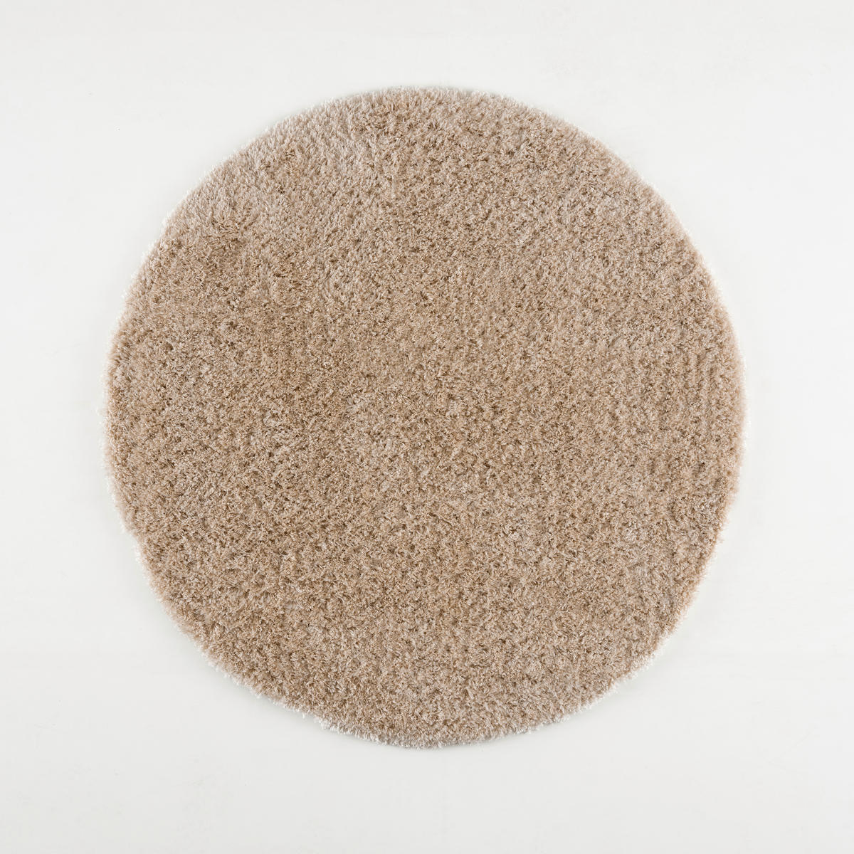 HOCHFLORTEPPICH 80/80 cm Porto Beige rund  - Beige, KONVENTIONELL, Textil (80/80cm) - Novel