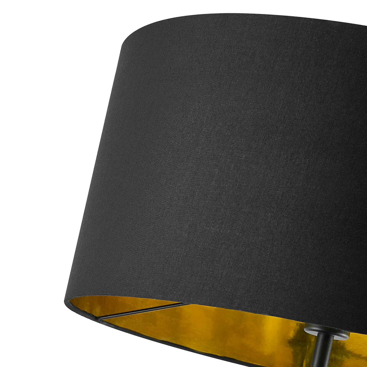STEHLEUCHTE Ada 50/150 cm   - Goldfarben/Schwarz, Design, Textil/Metall (50/150cm) - Novel