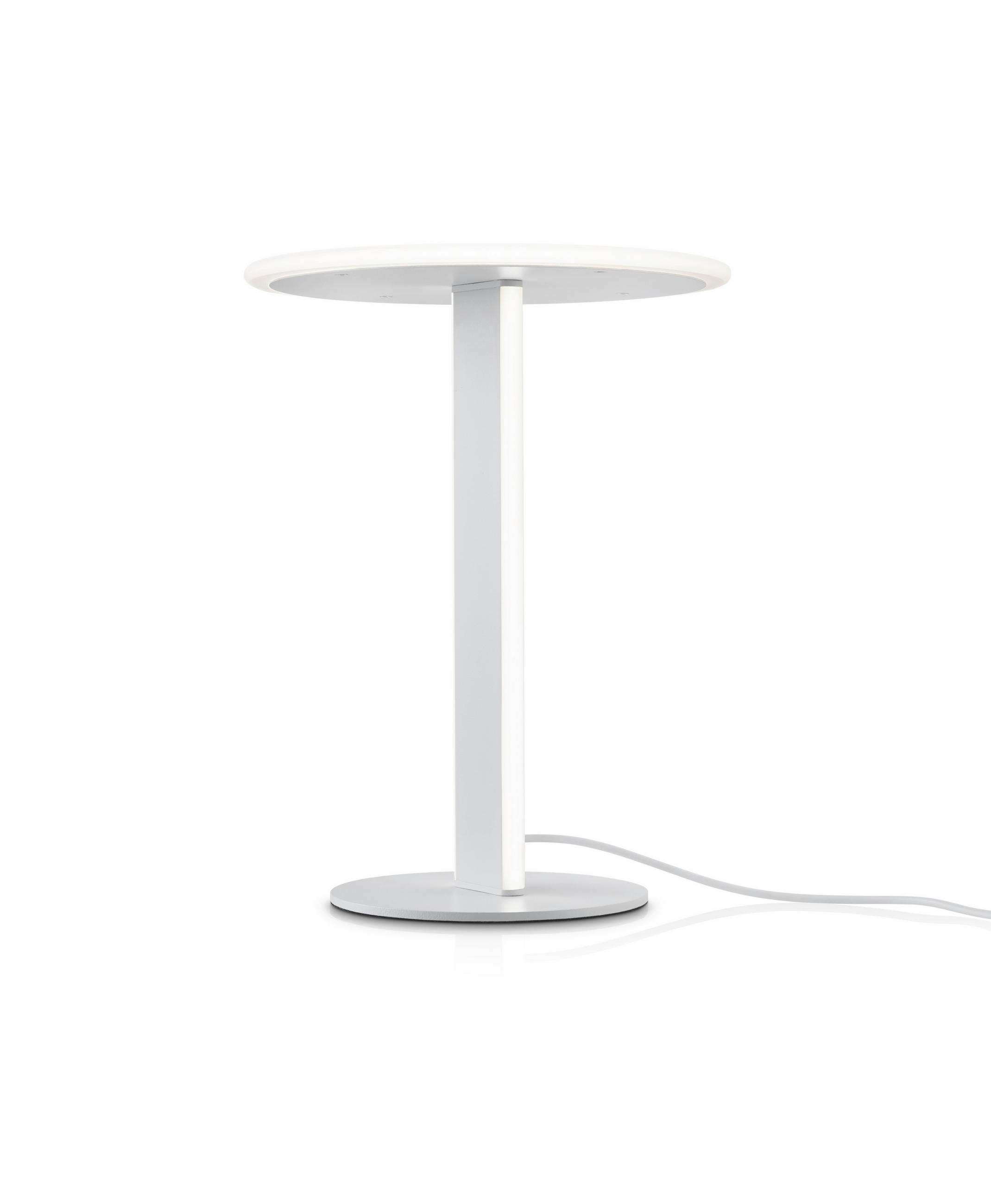 LED-TISCHLEUCHTE 23/30 cm   - Weiß, Design, Kunststoff/Metall (23/30cm) - Helestra