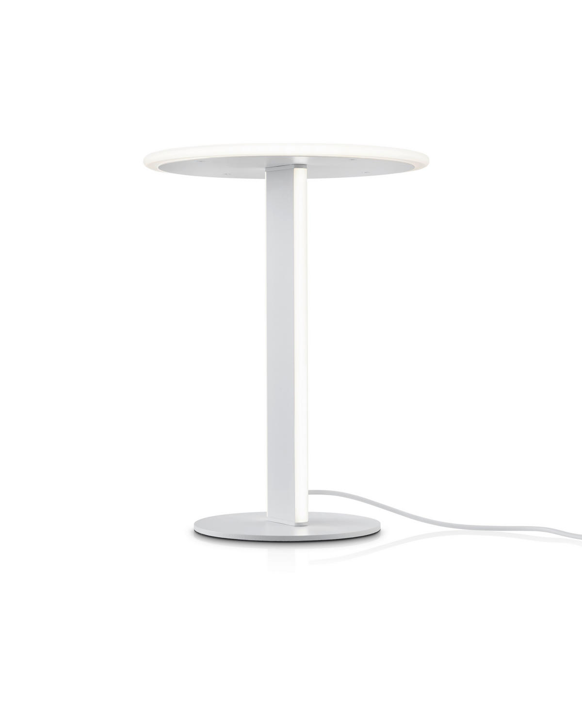 LED-TISCHLEUCHTE 23/30 cm   - Weiß, Design, Kunststoff/Metall (23/30cm) - Helestra