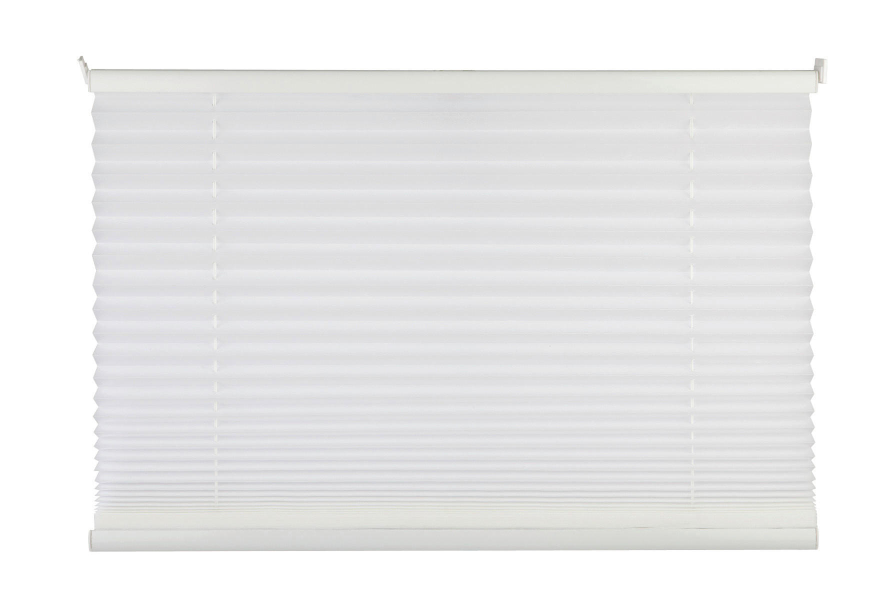 PLISSEE  halbtransparent   90/130 cm   - Weiß, Basics, Textil (90/130cm) - Homeware