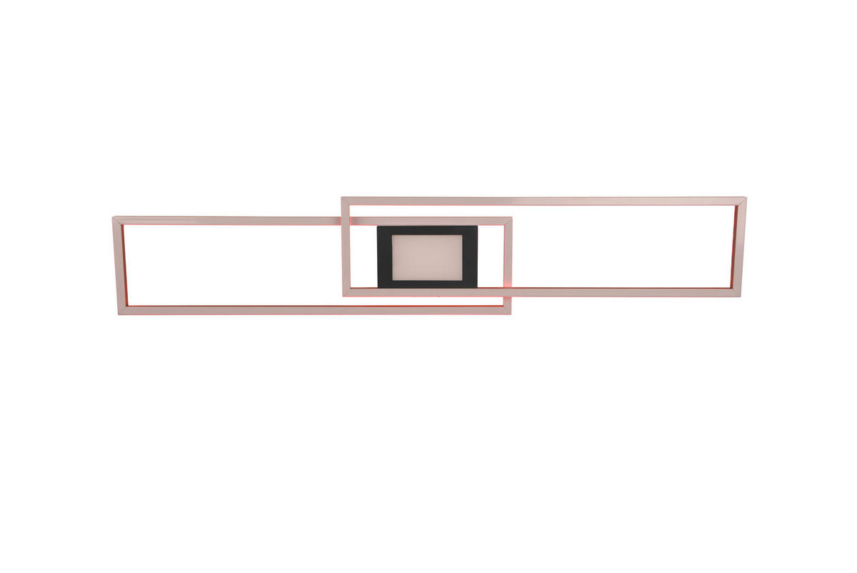 LED-DECKENLEUCHTE 38 W     - Schwarz, Basics, Metall (110/7/21cm) - Trio Leuchten