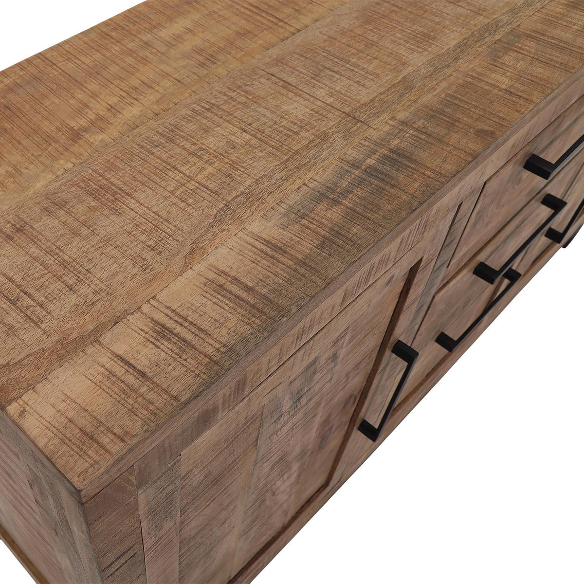 SIDEBOARD  140/80/40 cm 2 Schublade(n)  - Schwarz/Naturfarben, Design, Holz/Metall (140/80/40cm) - Landscape