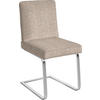 SCHWINGSTUHL  in Stahl Flachgewebe  - Chromfarben/Orange, Design, Textil/Metall (60/92/60cm) - Dieter Knoll