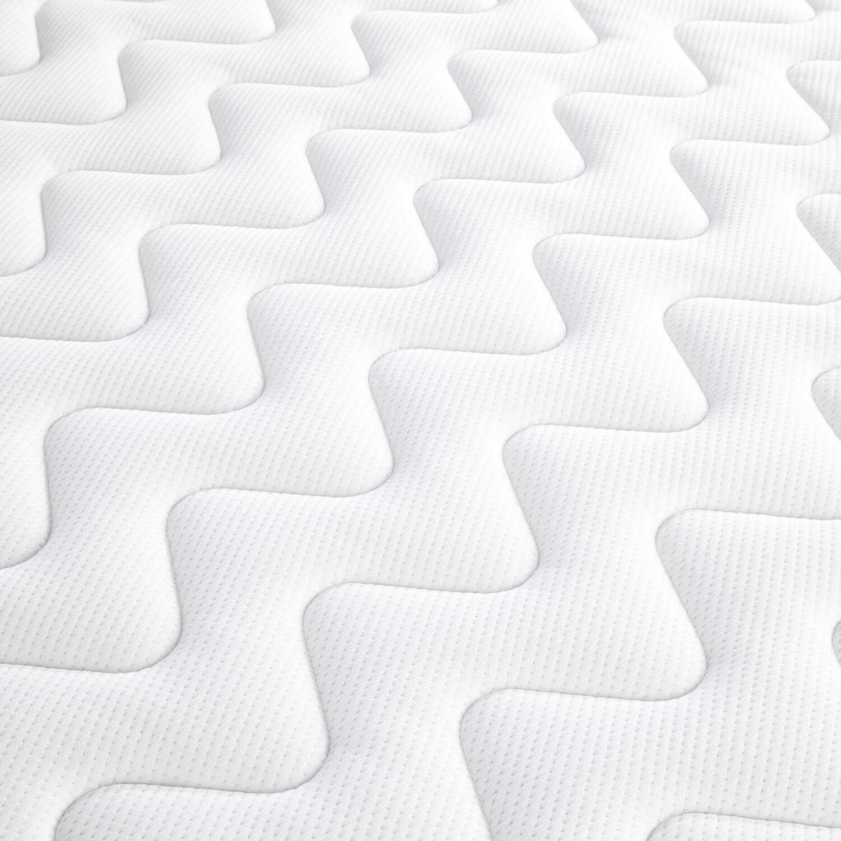BOXSPRINGBETT 180/200 cm  in Creme  - Creme/Schwarz, Design, Textil (180/200cm) - home24