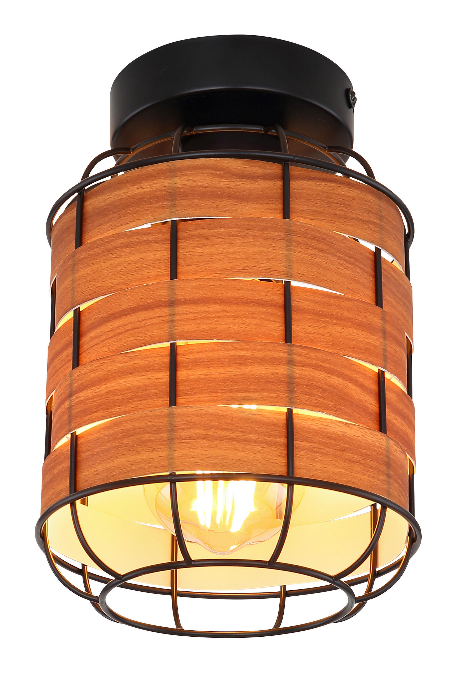 TAKLAMPA 15/22 cm  - brun/svart, Klassisk, metall/plast (15/22cm) - Globo