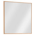 WANDSPIEGEL 72/72/3 cm    in quadratisch  - Buchefarben, MODERN, Glas/Holz (72/72/3cm) - Linea Natura