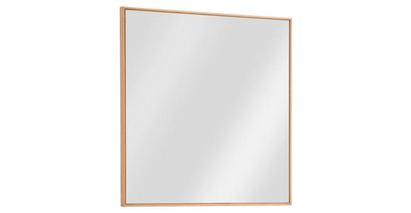 WANDSPIEGEL 72/72/3 cm    in quadratisch  - Buchefarben, MODERN, Glas/Holz (72/72/3cm) - Linea Natura