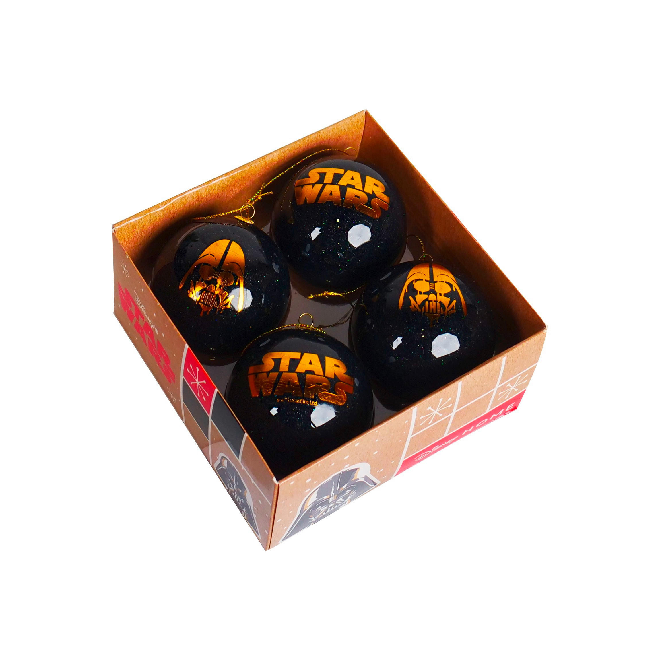 CHRISTBAUMKUGEL-SET 7,5 cm 4-teilig Star Wars  - Multicolor, LIFESTYLE, Kunststoff (7,5cm) - Star Wars