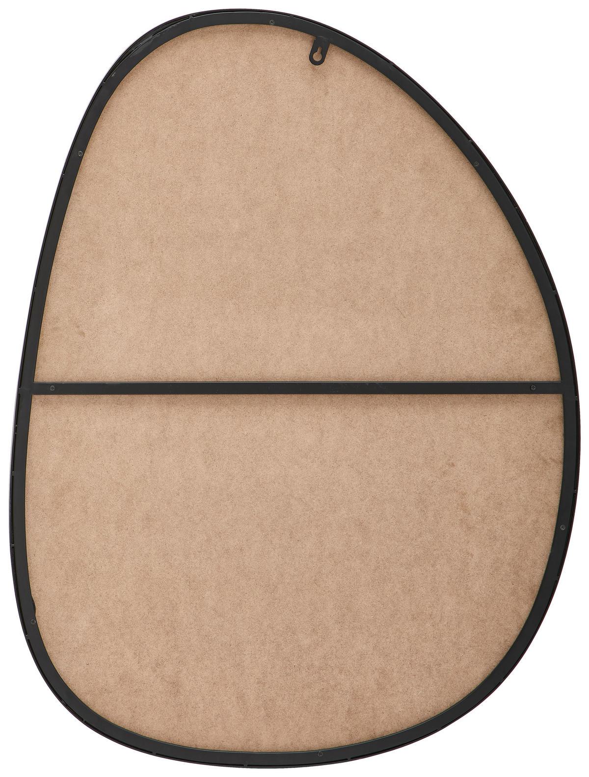WANDSPIEGEL 60/80/2,5 cm    in Freiform  - Schwarz, MODERN, Glas/Holzwerkstoff (60/80/2,5cm) - MID.YOU