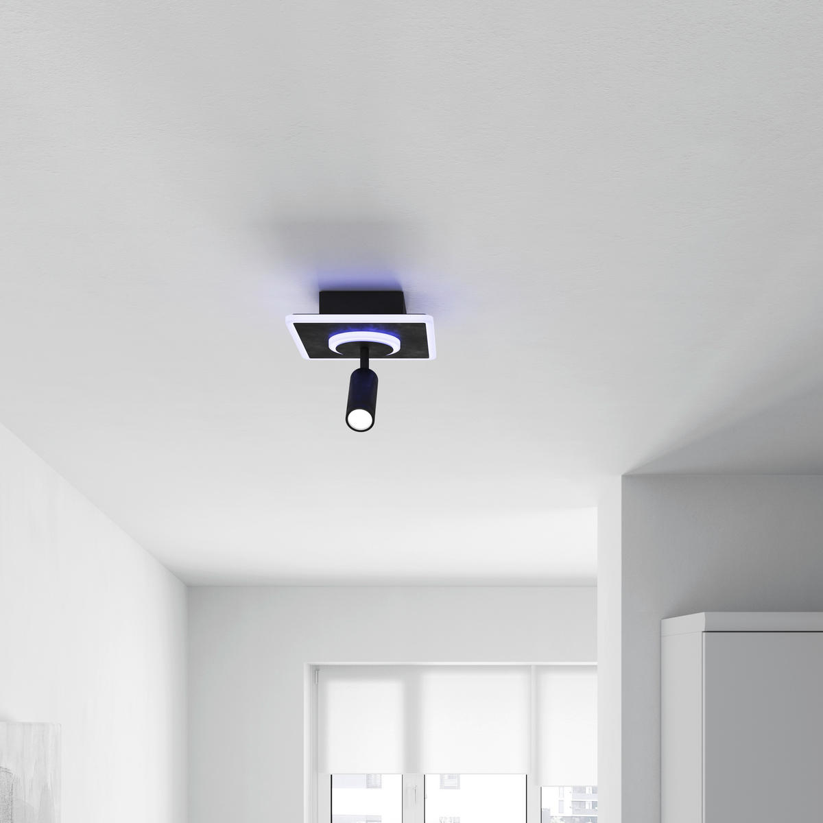 NÁSTĚNNÉ LED SVÍTIDLO, 20/20/5 cm - Trend, kov/plast (20/20/5cm) - Novel