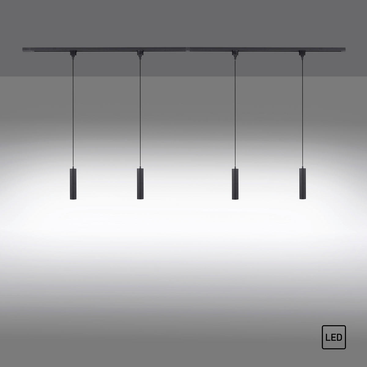 TRAČNA SV. – VISEČA SVETILKA  Tarik 4,50 W/360 lm/3000 K/230 V/ - Trend, kovina/umetna masa (192,5/5,5/120cm)