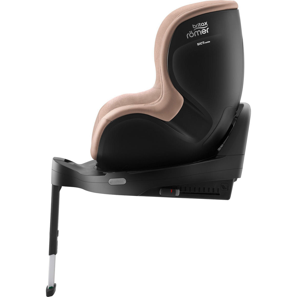 REBOARDER-KINDERSITZ DUALFIX 5Z  - Hellbraun/Cappuccino, Basics, Kunststoff/Textil (44/48/74cm) - Britax Römer