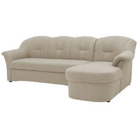 ECKSOFA in Webstoff Schlammfarben  233/142 cm  - Schlammfarben/Schwarz, KONVENTIONELL, Kunststoff/Textil (233/142cm) - MID.YOU