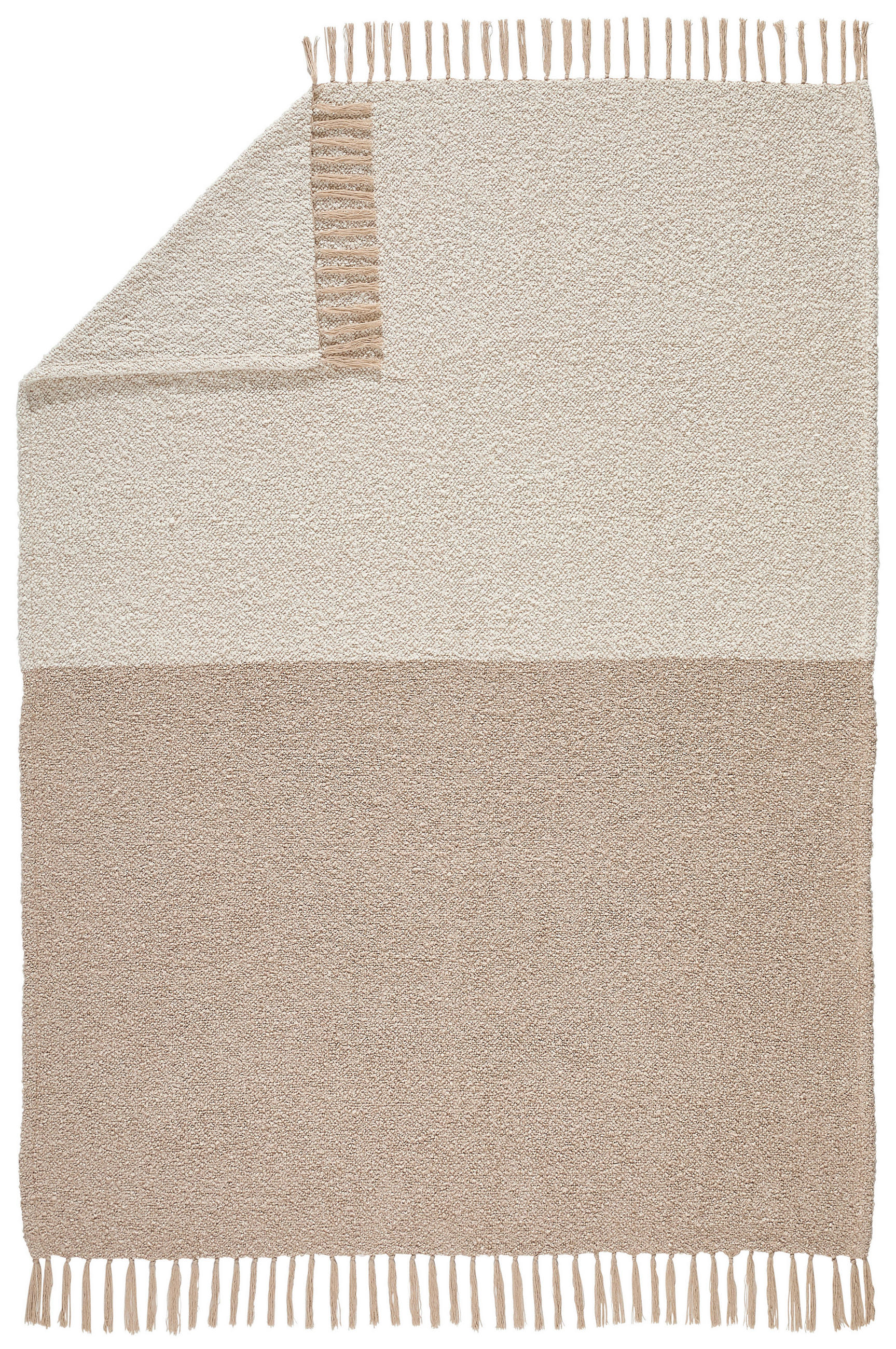 WOHNDECKE 130/170 cm  - Elfenbein/Beige, Textil (130/170cm) - Novel