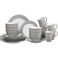 KOMBISERVICE 24-teilig  - Hellgrau, Basics, Keramik (54/36/33cm) - Ritzenhoff Breker