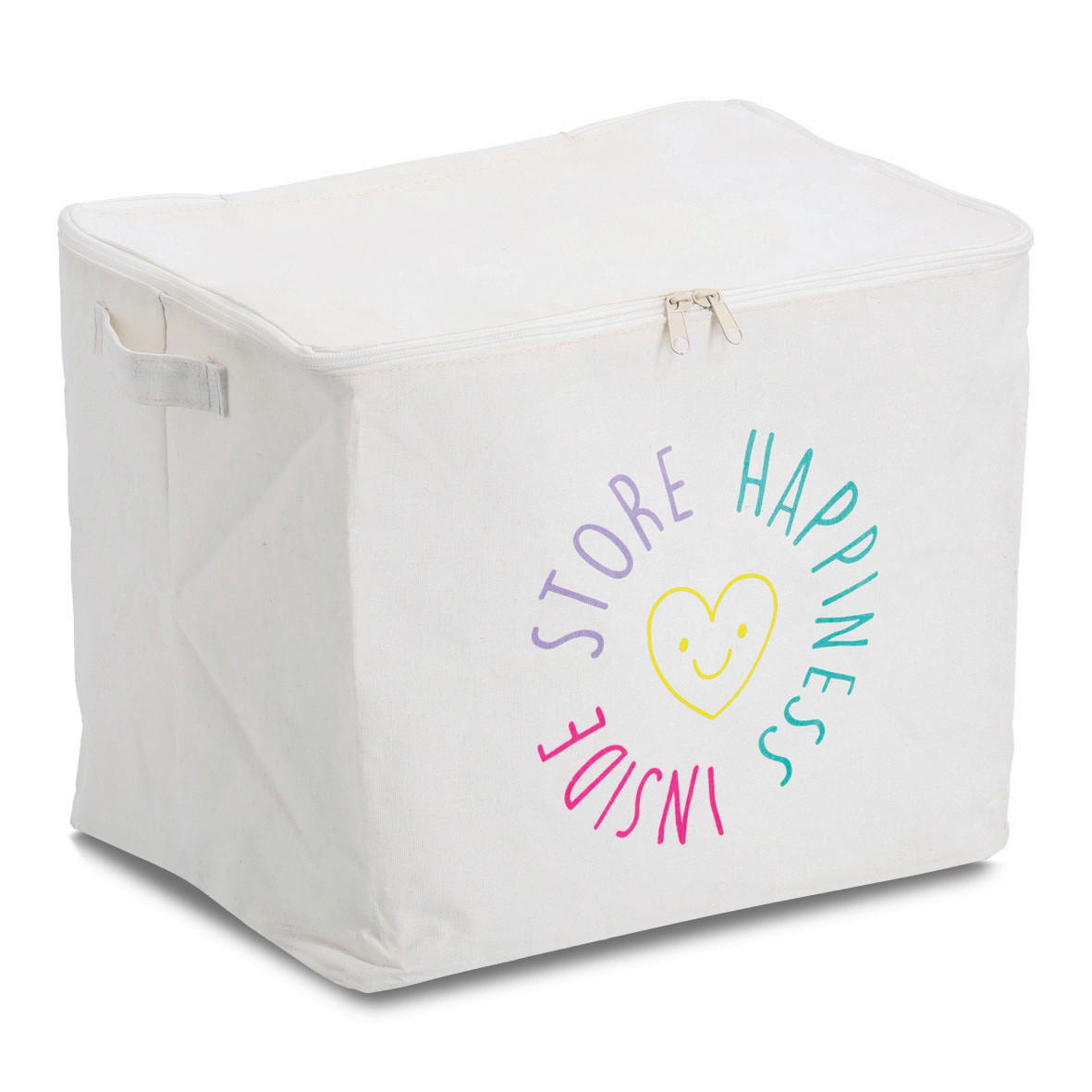 AUFBEWAHRUNGSBOX    39/29/30 cm  - Creme, Basics, Textil (39/29/30cm) - Zeller Present