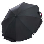 KINDERWAGENSONNENSCHIRM  - Schwarz/Grau, Basics, Kunststoff/Metall (75cm) - My Baby Lou