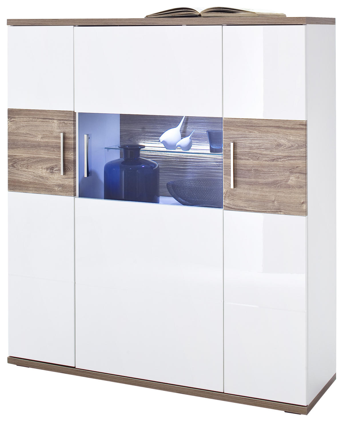 BELYSNING FÖR GLASHYLLA  - vit/svart, Design, metall/plast (45/2/2cm) - Livetastic