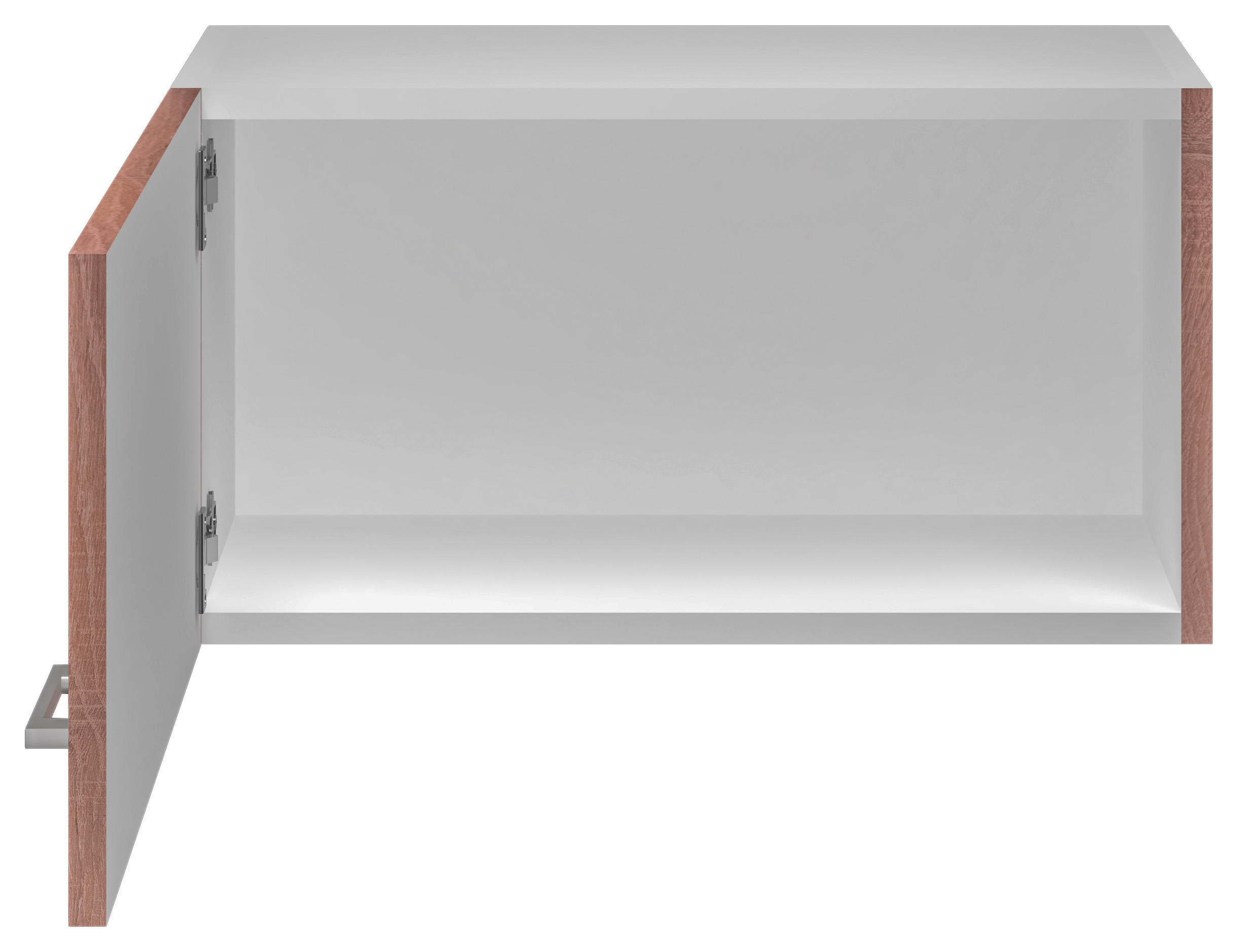 KÜCHENOBERSCHRANK 60/32/32 cm in Weiß, Sonoma Eiche - Alufarben/Weiß, KONVENTIONELL, Holzwerkstoff/Kunststoff (60/32/32cm) - FlexWell